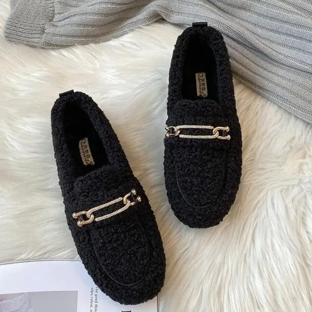 Zoe™ • Trendy Warm Fur Moccasins