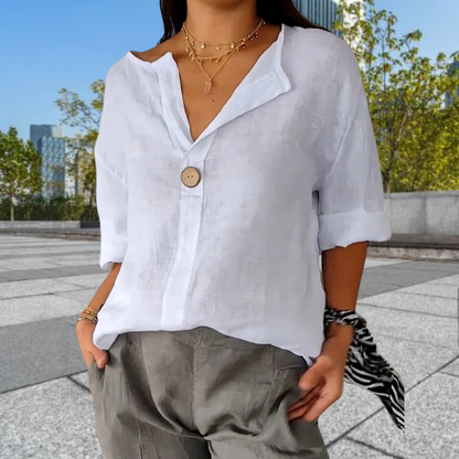 Brooke™ • Casual Button-Up Blouse