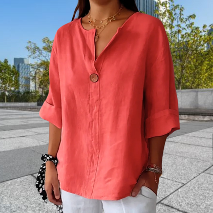 Brooke™ • Casual Button-Up Blouse