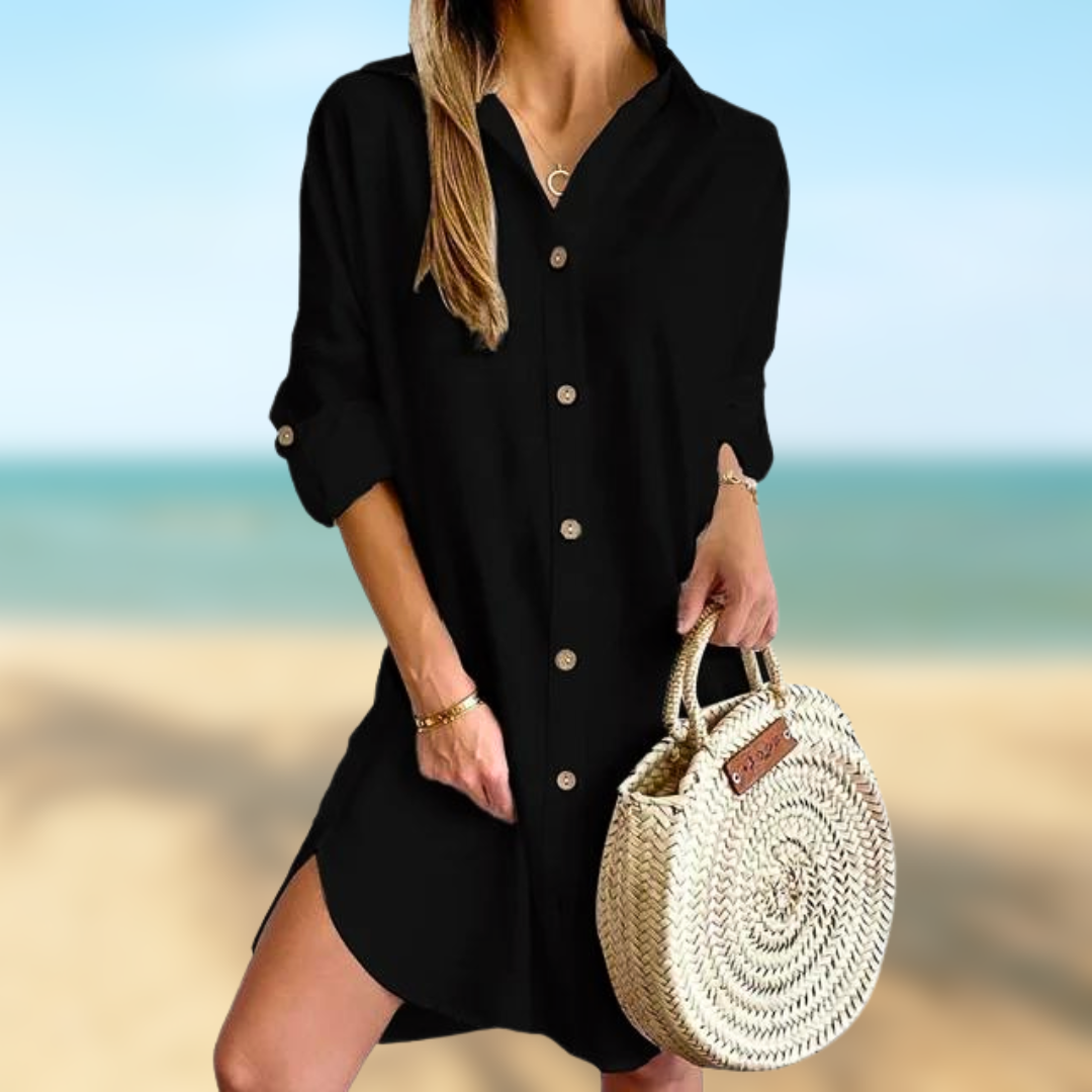 Elaine™ • Women's Casual Shirt Dress