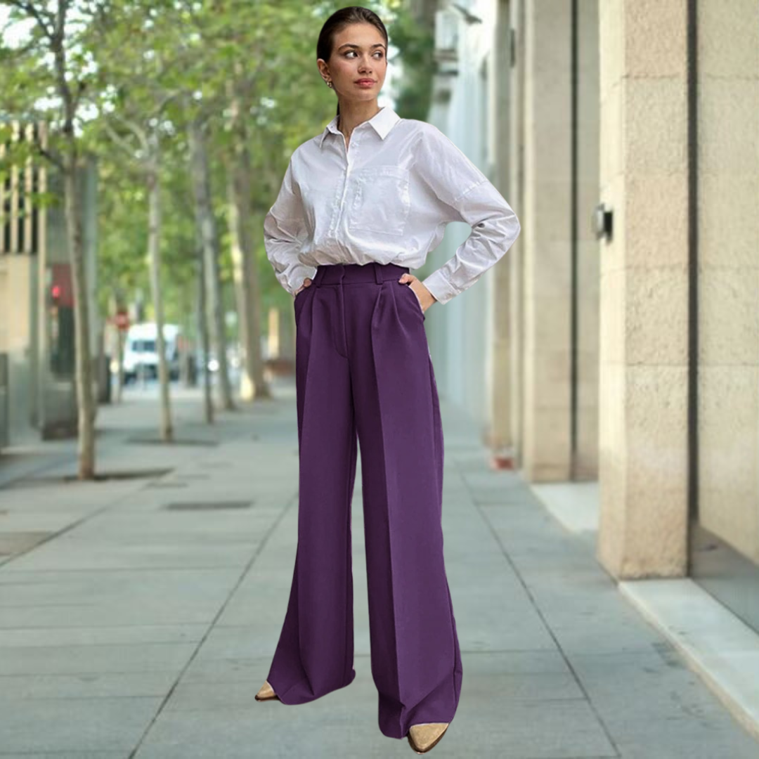 Tara™ • Wide-Leg Colourful Pants