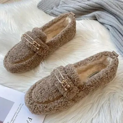 Zoe™ • Trendy Warm Fur Moccasins