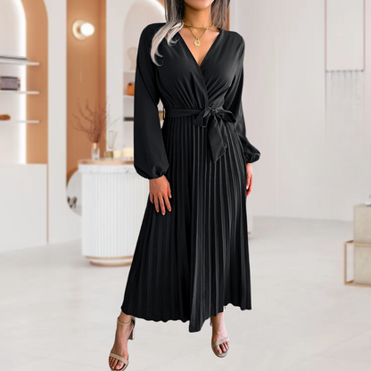 Priscilla™ • Maxi dress with pleated skirt