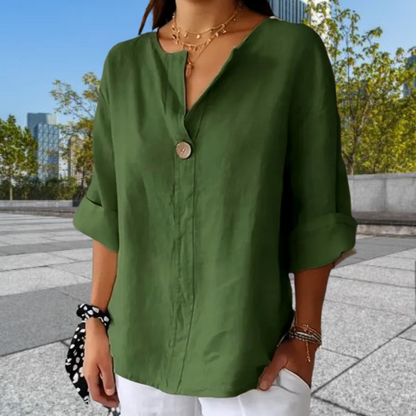 Brooke™ • Casual Button-Up Blouse