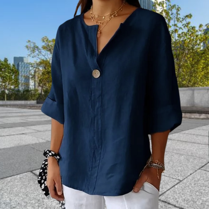 Brooke™ • Casual Button-Up Blouse