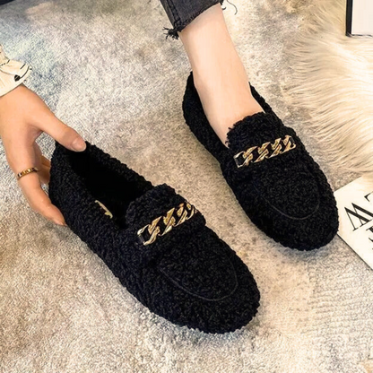 Zoe™ • Trendy Warm Fur Moccasins