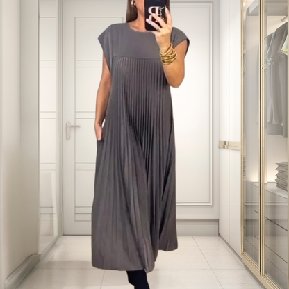 Paige™ • Elegant Pleated Maxi Dress