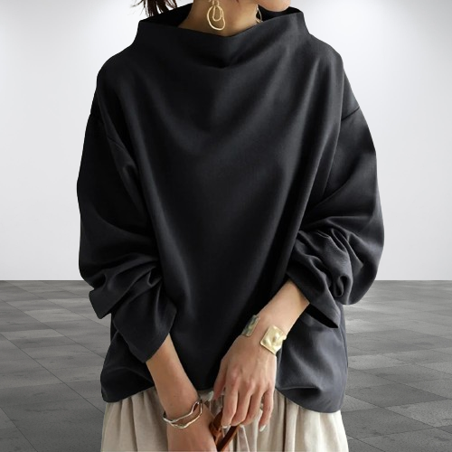 Mary™ • High Neck Long-Sleeve Top